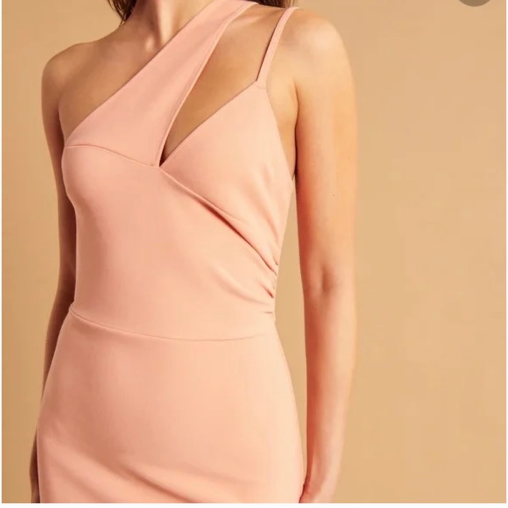 NWT Abercrombie and Fitch Asymmetrical Maxi Dress in Coral